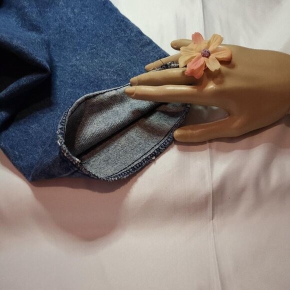 04KBrook, Not Worn, Women's Pedal Pusher Jeans, Blue, Size 12 - Picture 6 of 6